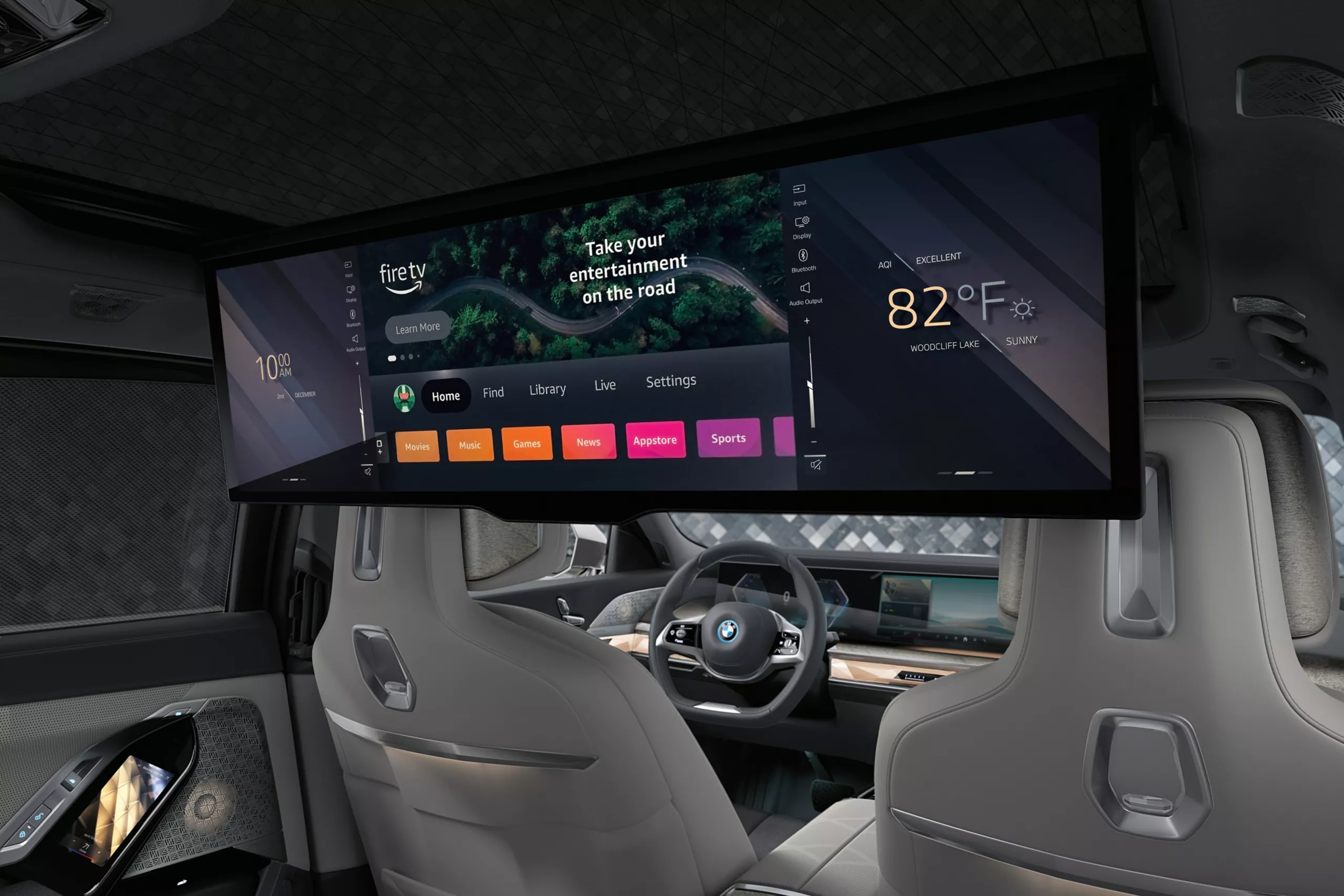 Interior Bmw I7 Sedan Rear Seat Entertainment