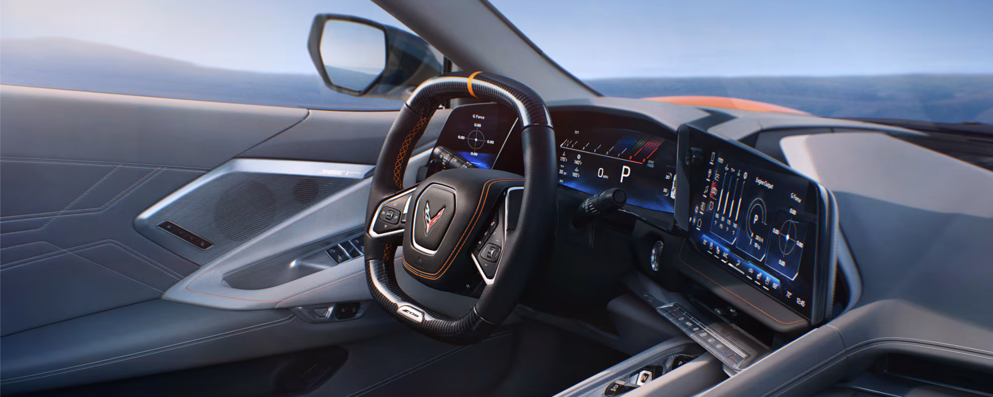 Interior The Interior Of A Corvette Z06