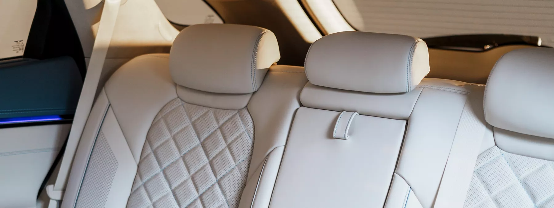 Interior Interior Shot Of Rear Seats In Genesis Electrified Gv70
